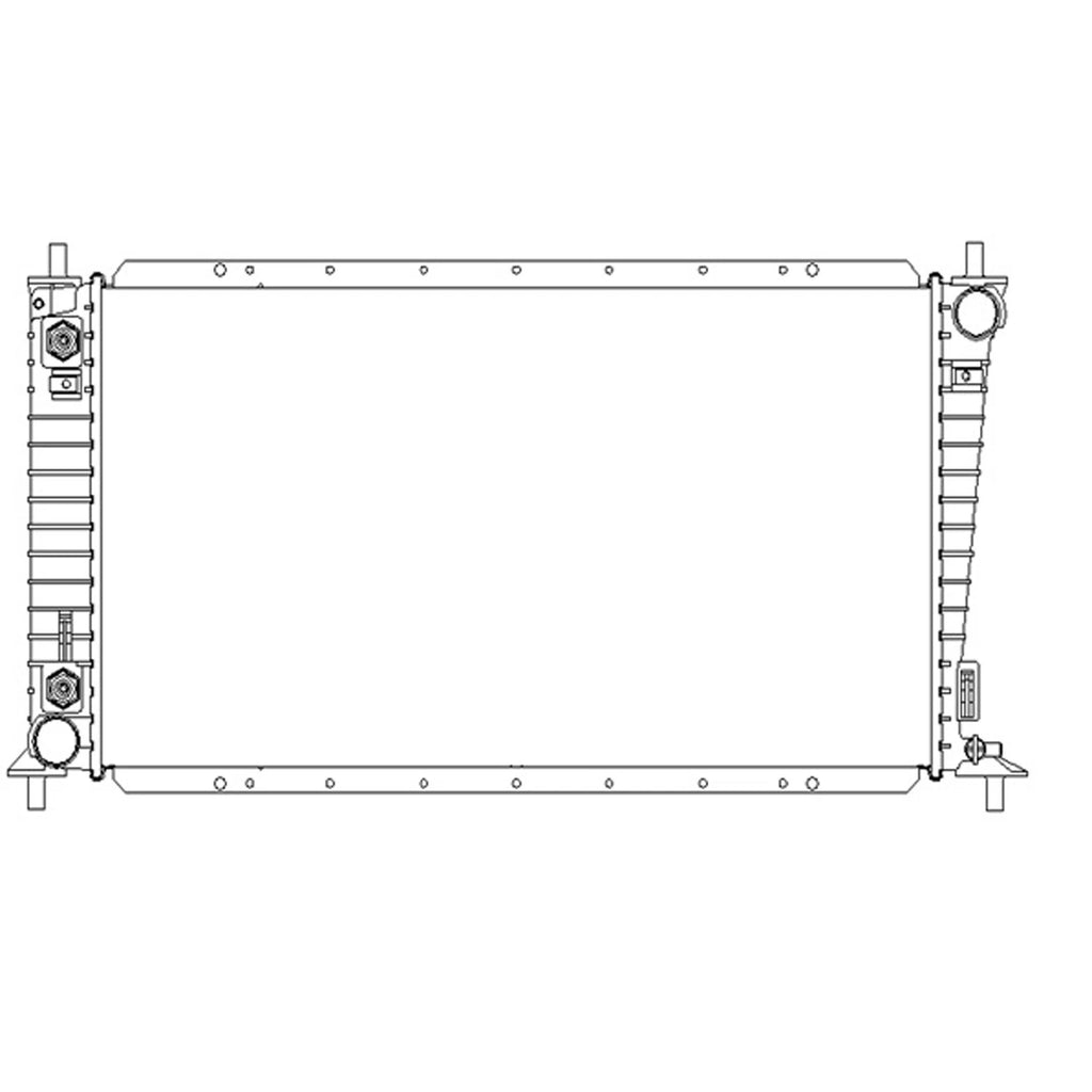 Replacement Plastic/Aluminum Radiator w/o Air Conditioning-See Compatible Chart
