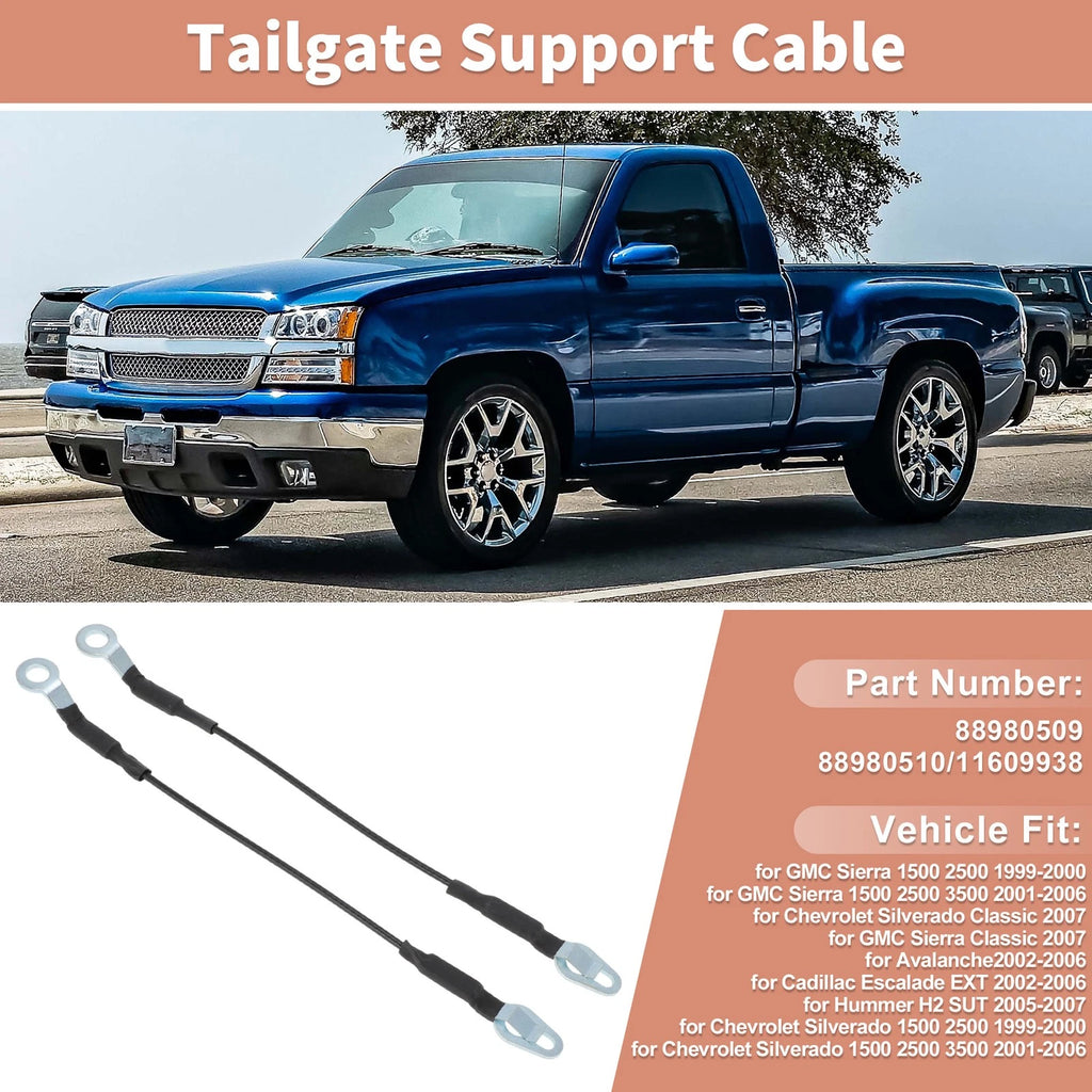 Tailgate Support Cable for Chevrolet Silverado (No. 88980509)