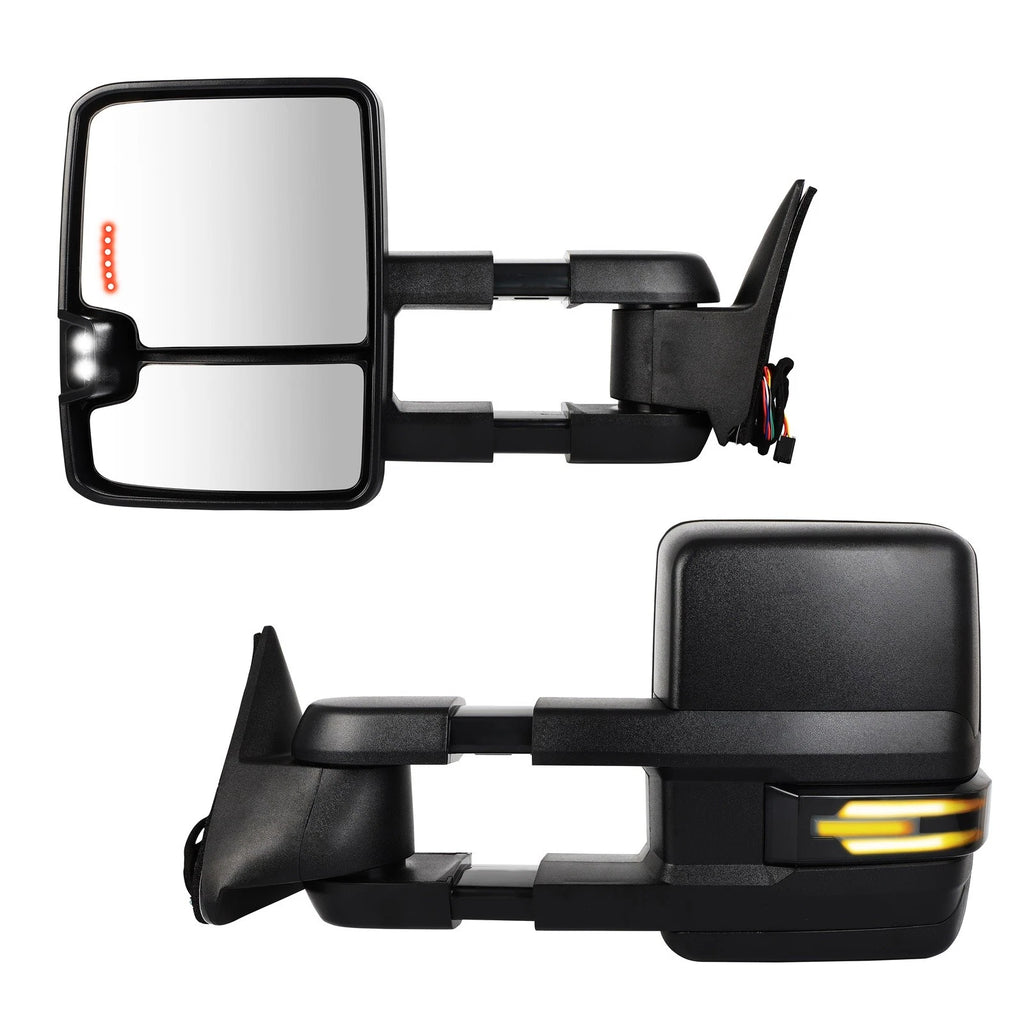 Tow Mirrors for Chevy Silverado Sierra (1988–1998) Power Heated LED