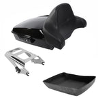 Chopped Trunk Backrest Mount Rack for Harley Touring Street Glide (2009–2013)