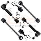8Pcs Front Ball Joints Tie Rods for Jeep Commander (2006–2010)