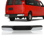 Chrome Rear Step Bumper for Chevy Express & GMC Savana (2001-2023)