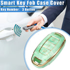 Key Fob Cover for Hyundai Accent Tucson (3 Button, TPU, Green)