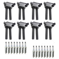 Set of 8 Ignition Coils & 16 NGK Platinum Spark Plugs for Jeep Wrangler (2007–2018)