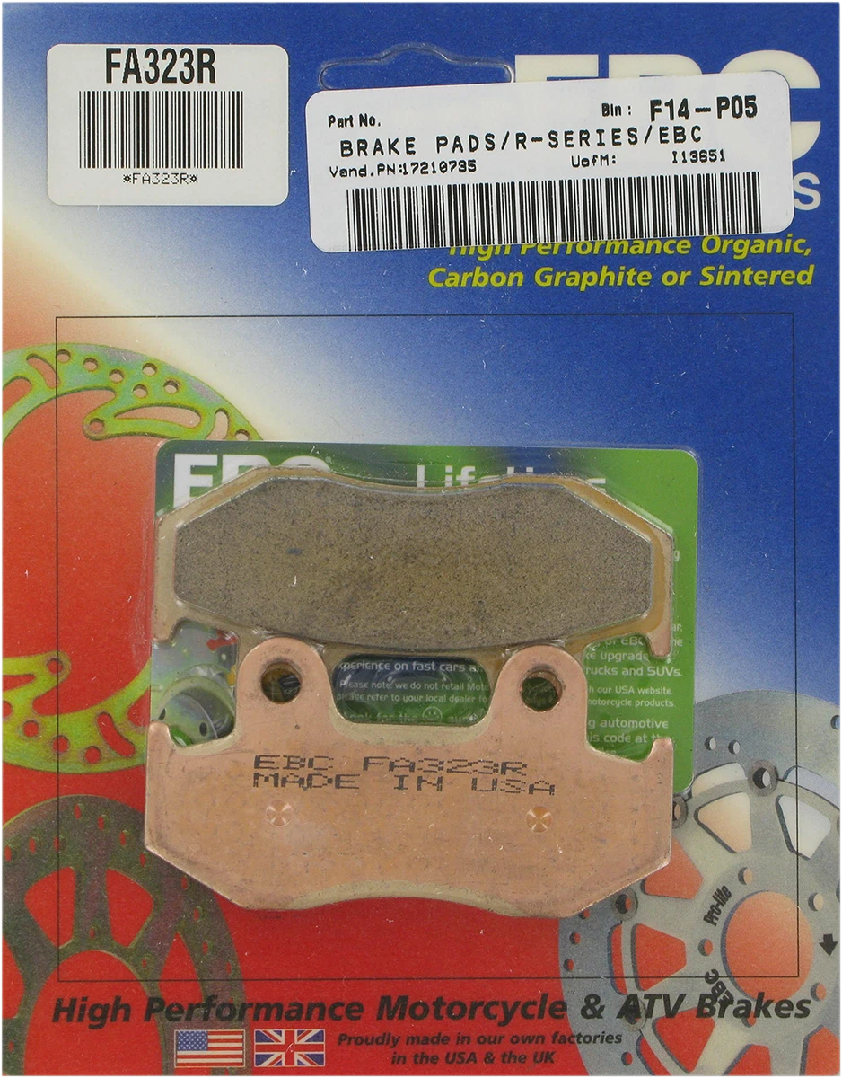 EBC Sintered "R" Brake Pads FA323R for