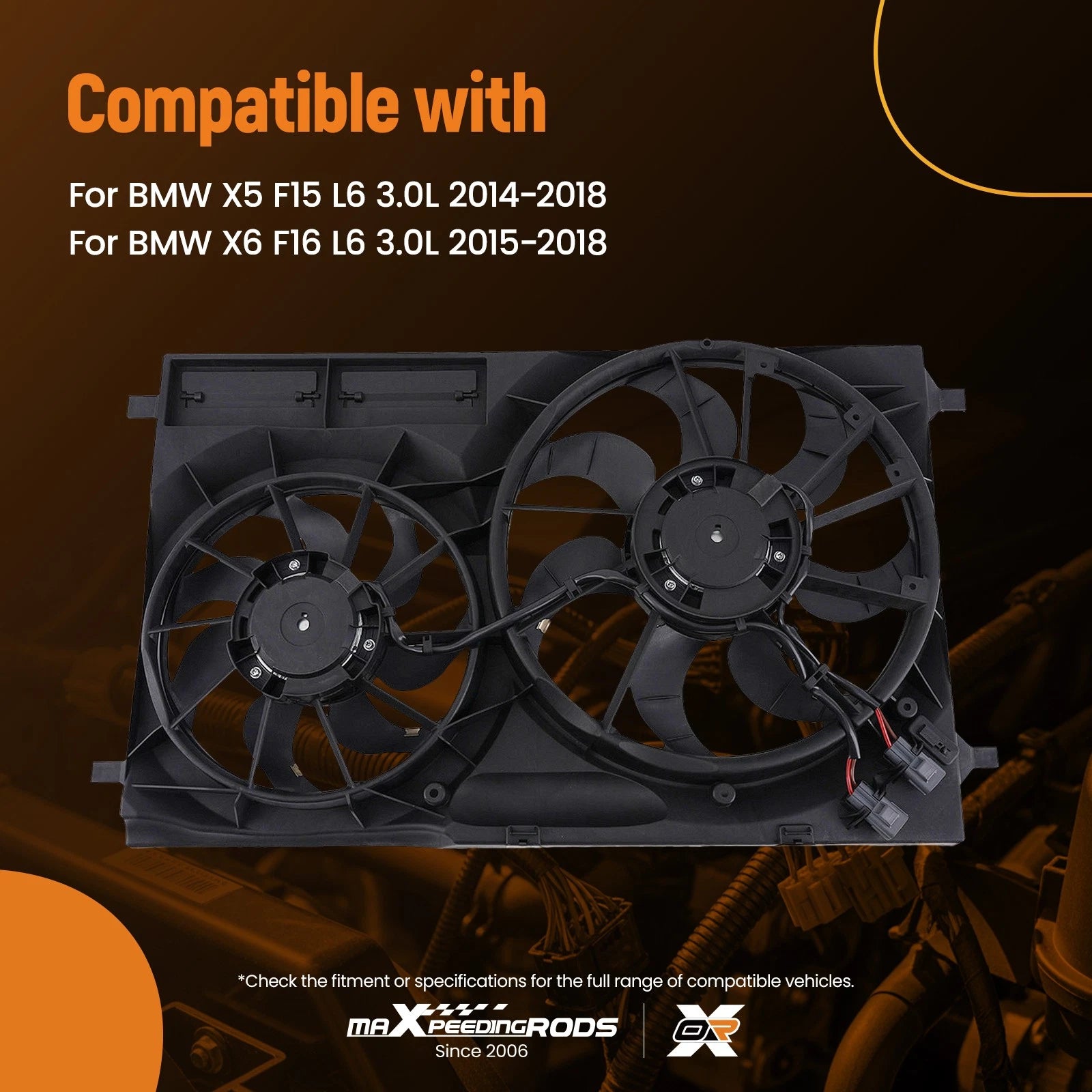 Radiator Cooling Fan Assembly for Ford Transit 150/350 (2015–2023)