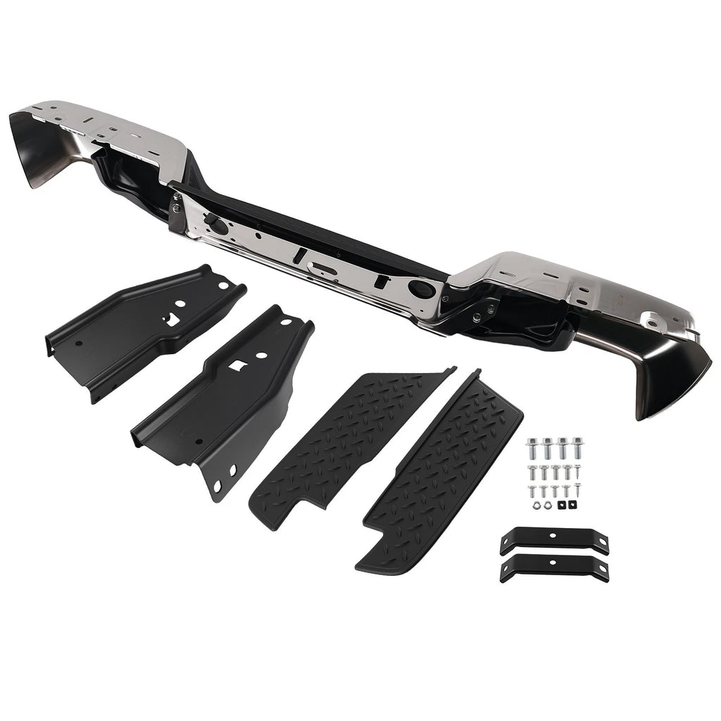Rear Bumper Assembly for Chevy Colorado GMC Canyon (2004-2007) Chrome
