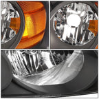 Passenger Right Side Headlight for Nissan Sentra (2004–2006) NI2503151 Black
