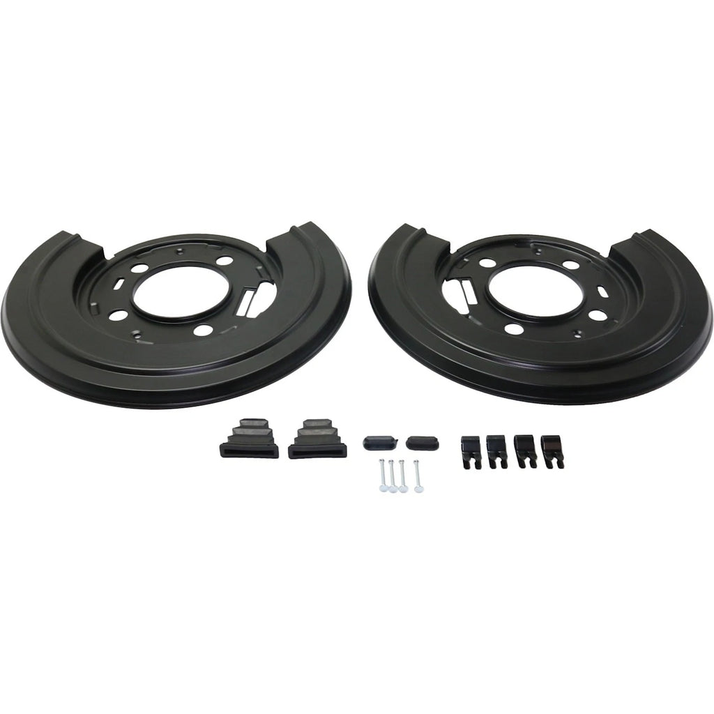 Set of 2 Rear Brake Dust Shields for F250 F350 F450 Super Duty