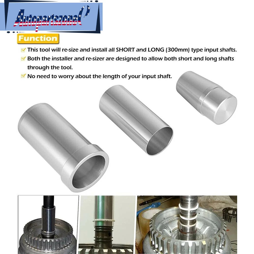 Turbine Shaft Teflon Seal Installer Tool Kit for GM 700R4 4L60 4L60E 4L65E 4L70