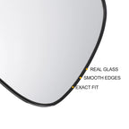 Left Side White Mirror Glass w/ Back Non-heated for KIA Picanto (2012–2020)