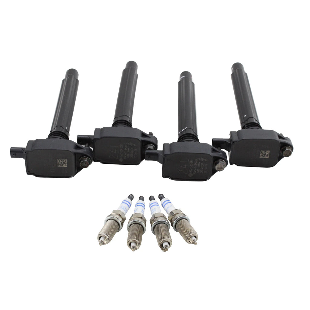 Set of 4 Ignition Coils & 4 Iridium Spark Plugs for 2.4L L4