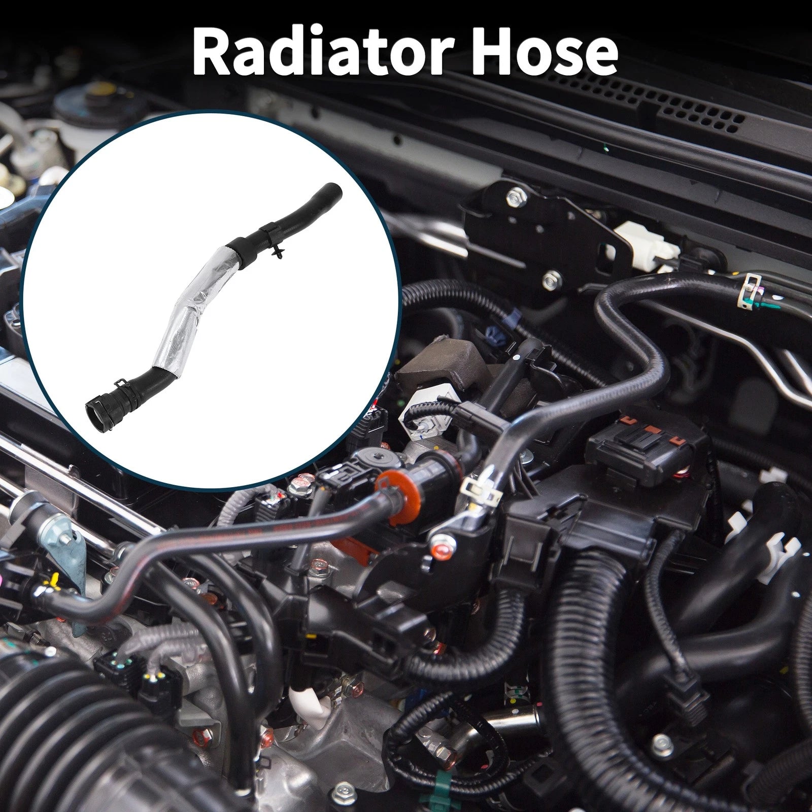 Radiator Hose Coolant Pipe for Volkswagen CC 2.0L (2009–2016) Rubber