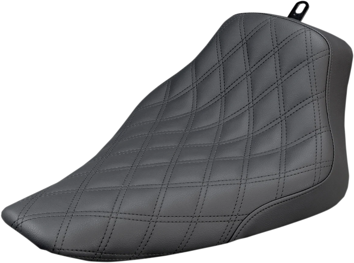 Saddlemen Renegade Solo Seat for Harley FLS (2012–2017) - Lattice Stitched - Black