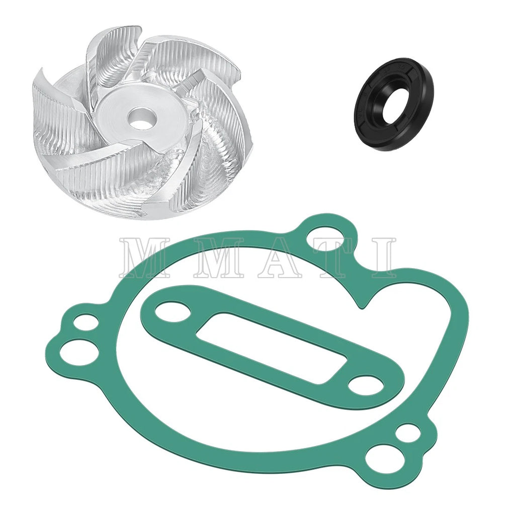 Water Pump Impeller & Gasket for Kawasaki KX250 (1992–2003) 59256-1065 11060-1184