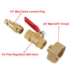 RV Winterize Blowout Adapter 1/4 Inch Male Quick Connect Plug for RVs