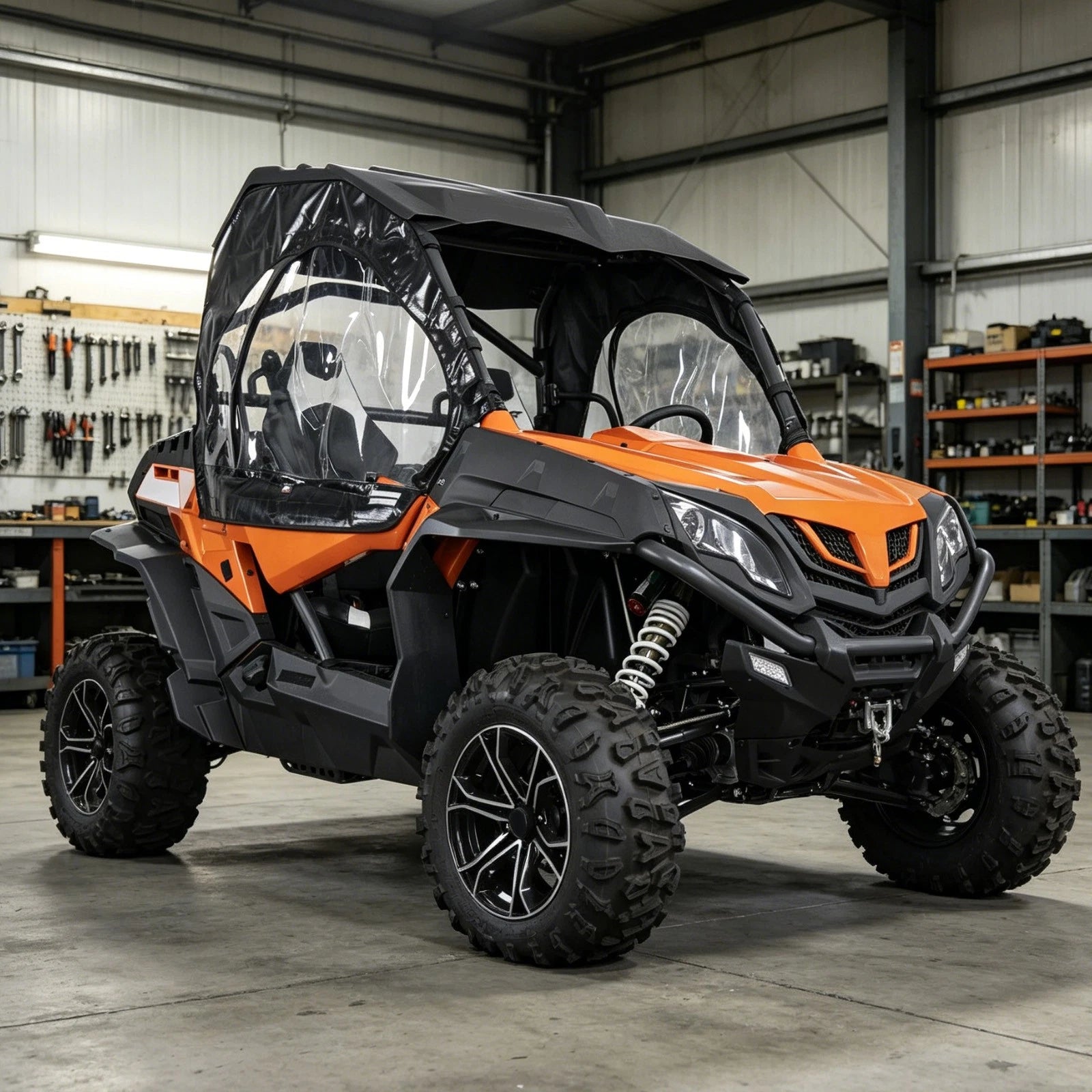 Upper Soft Doors for CFMOTO ZForce 500 800 800EX 1000 (2014–2022) w/Zippered Window