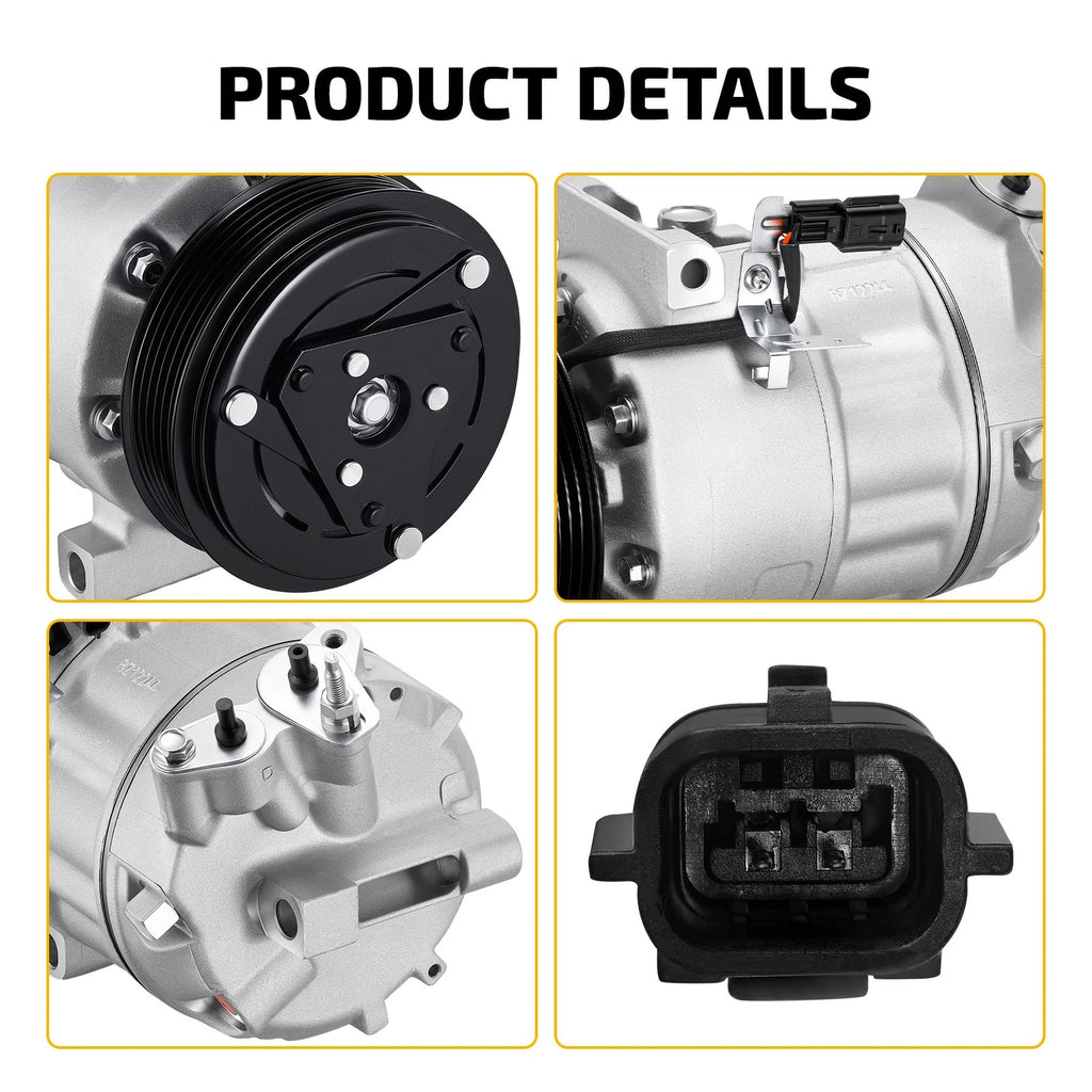 A/C Compressor with Clutch for Nissan Sentra (2007–2018) 68662