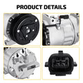 A/C Compressor with Clutch for Nissan Sentra (2007–2018) 68662