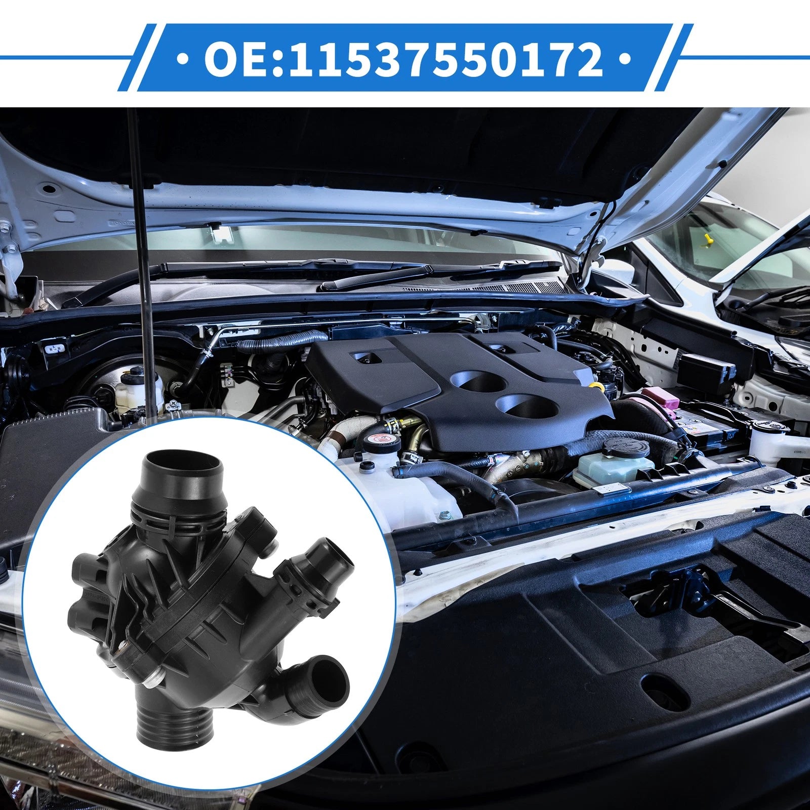 Engine Coolant Thermostat Housing Assembly for BMW X5 E70 E71 (2007–2010) X6 (2008–2010)