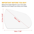 Heated Passenger Side RH Mirror Glass w/ Backing for Hyundai Elantra (2015-2018)