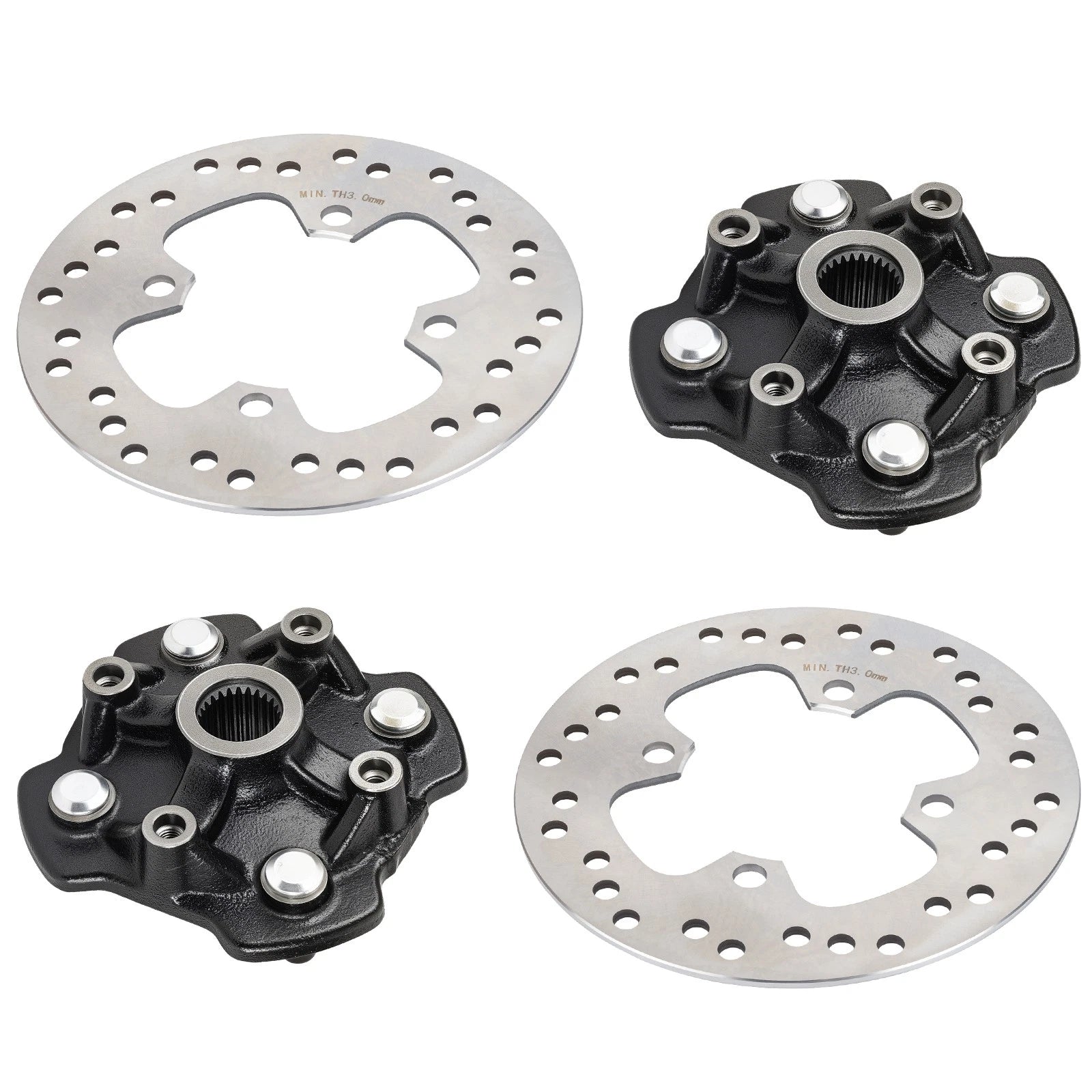 Front Left Right Wheel Hub w/ Brake Disc for Honda Foreman 500 TRX520FM/FE (2020–2024)