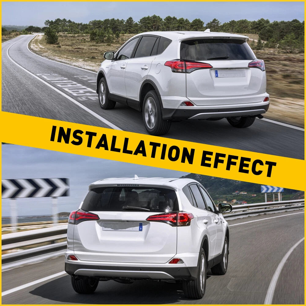 Pair of Rear Bumper Reflector Lights for Toyota RAV4 (2016-2018)