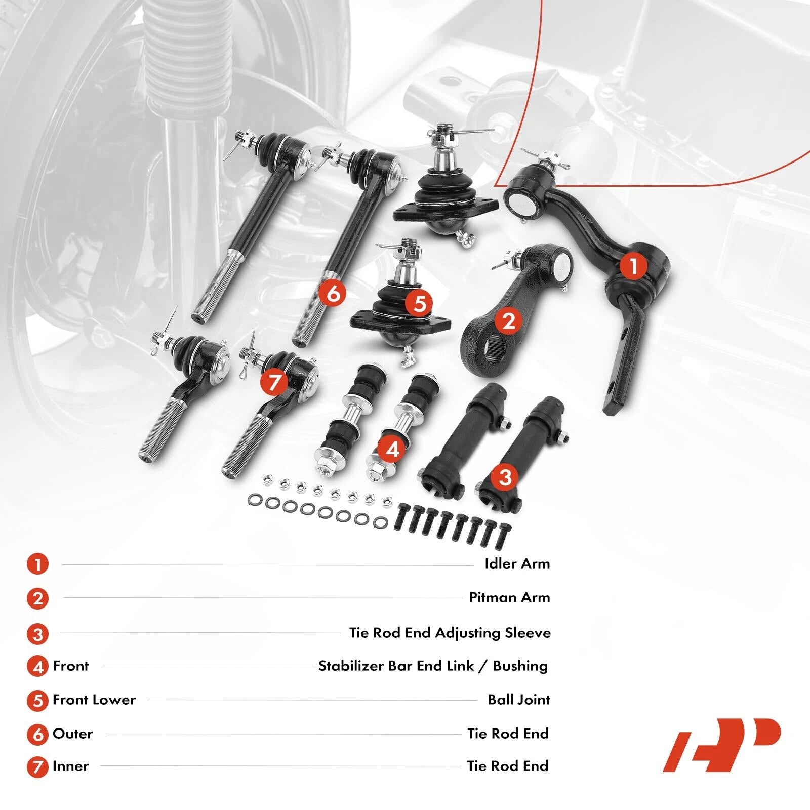 12x Front Sway Bar Link for Chevy Blazer S10 GMC Isuzu (1995–1998)