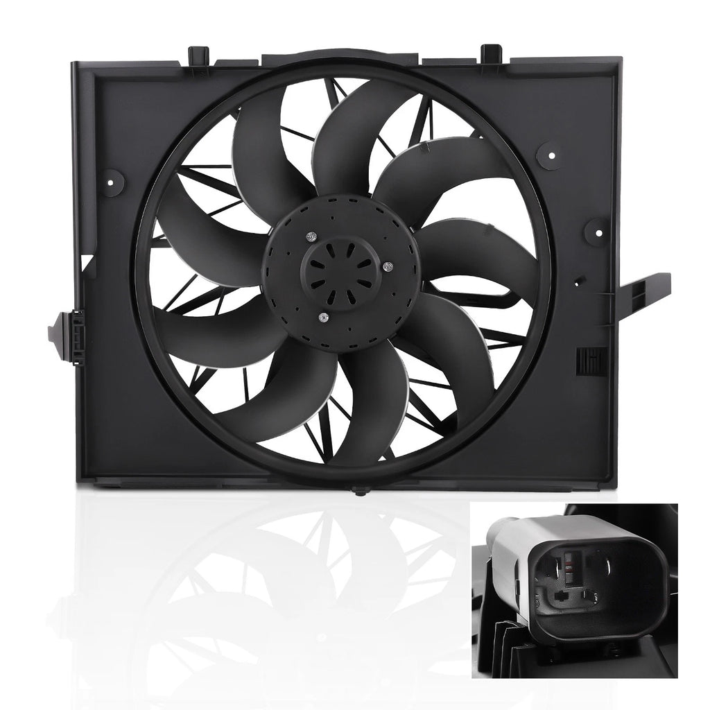 Radiator Cooling Fan for BMW E60 525 530 545 645 E65 750 (2002-2010)