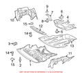 Radiator Support Splash Shield Screw 000000001410 for Mercedes-Benz