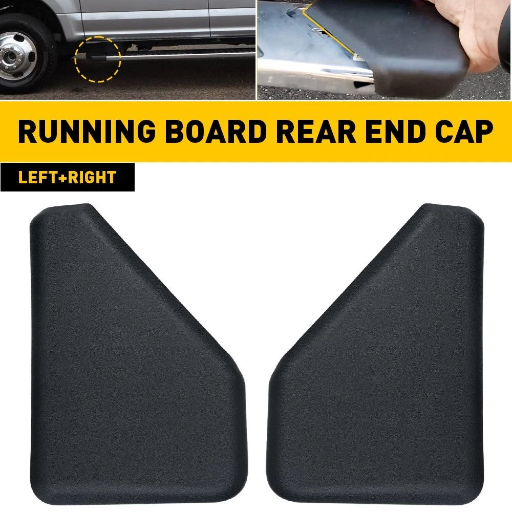 Set of 2 Rear Running Board End Caps for Ford F-150 (2015–2023) FL3Z16N455BA