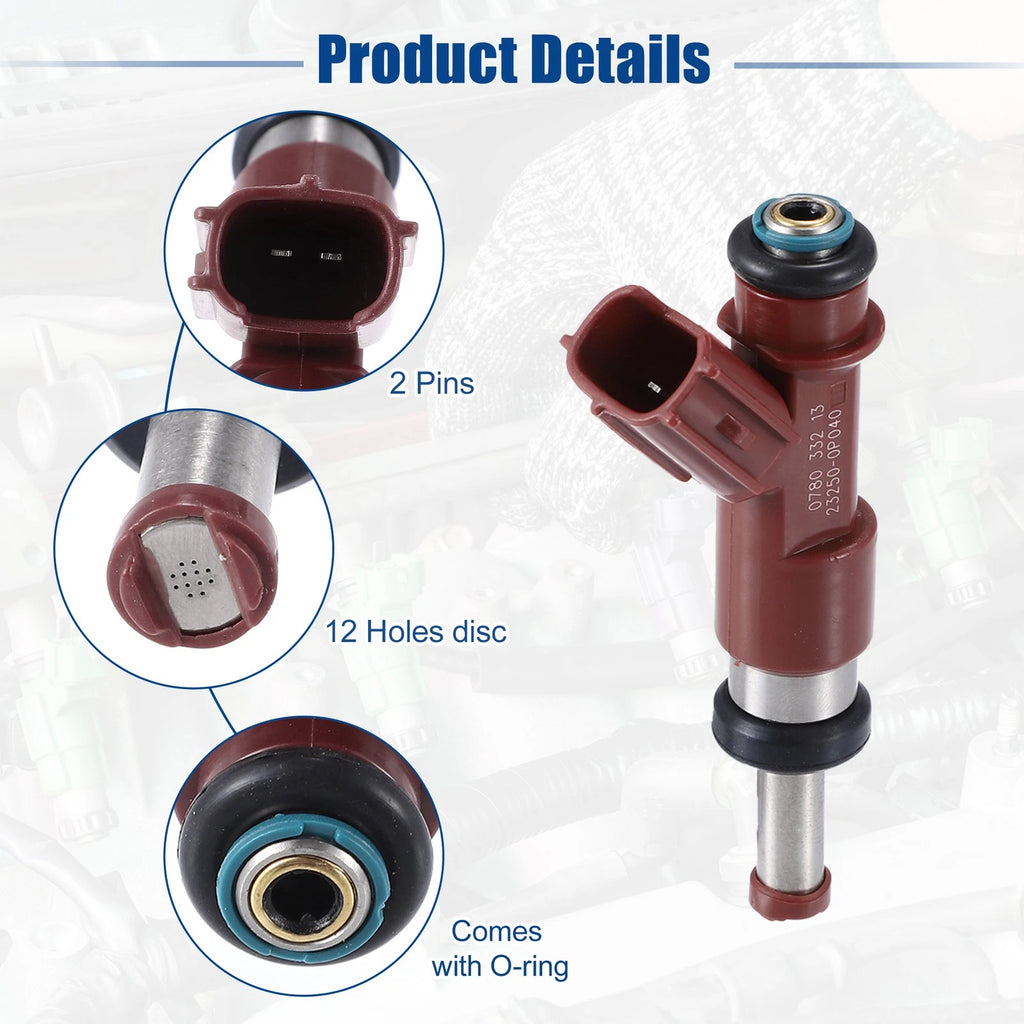 Set of 6 Fuel Injector Nozzles for Toyota Avalon (2005–2012) 23250-0P040