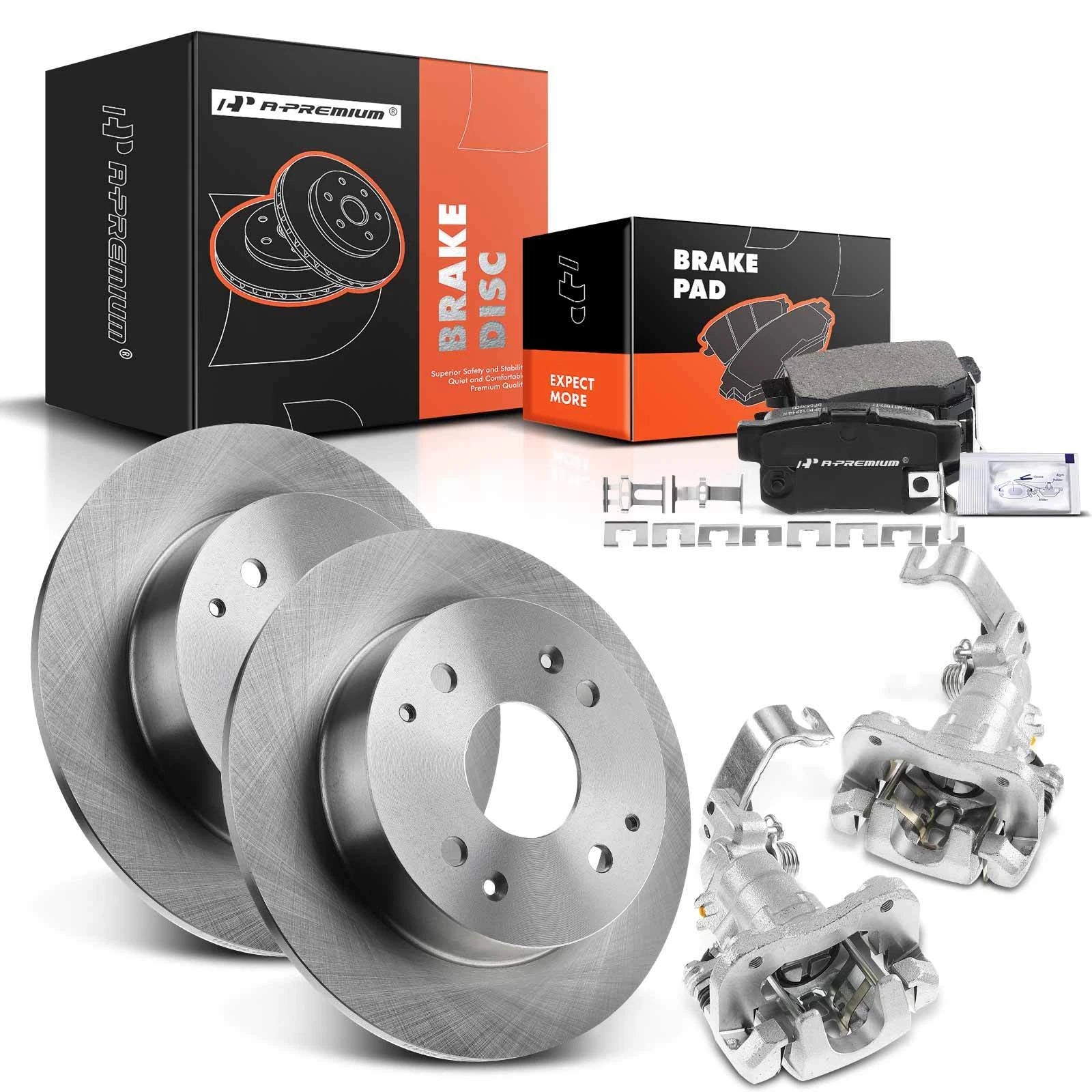 Rear Rotors & Ceramic Brake Pads for Honda Accord Coupe