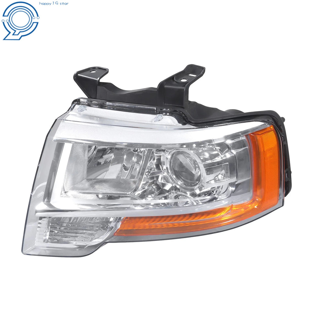 Set of 2 Halogen Projector Headlights for Ford Expedition (2015-2017) Chrome