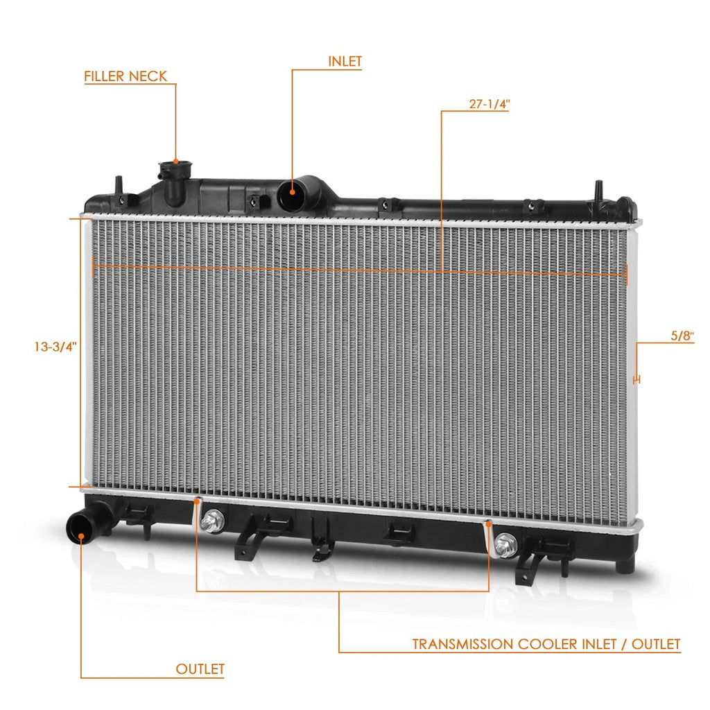 OE Aluminum Radiator DPI-13293 for Subaru Legacy/Outback 2010–2015