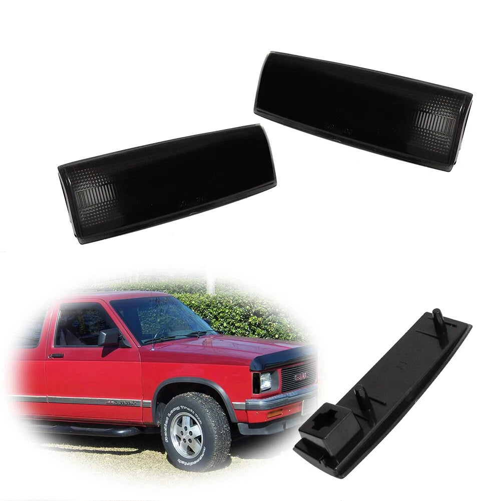 2X Smoked Lens Side Marker Lights for Chevy S10 GMC Jimmy S15