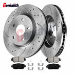 Set of 2 Front Vented Disc Brake Rotors Pads for Lexus ES300 (2002–2003)