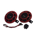 12V Red Grill Horn Set with Wiring & Plugs for