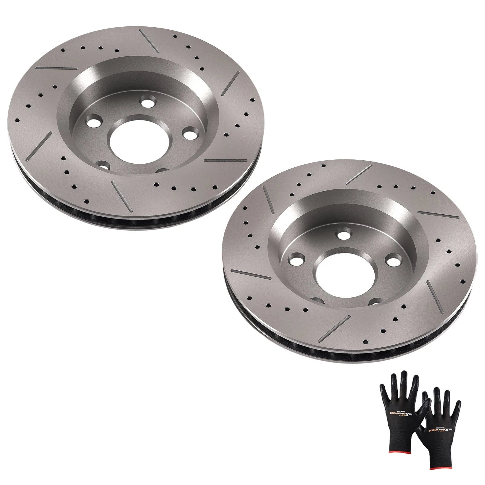 Set of 2 Front Brake Rotors for Jeep Wrangler (2007–2018) JK