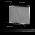 Aluminum Core Radiator for Ford F250 F350 7.3L Diesel (1995–1997) DPI 1725