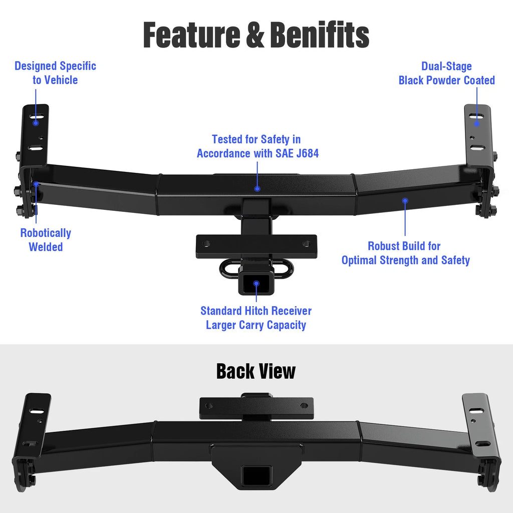 Towing Hitch Receiver Class 3 for Toyota Tacoma (2016-2023)