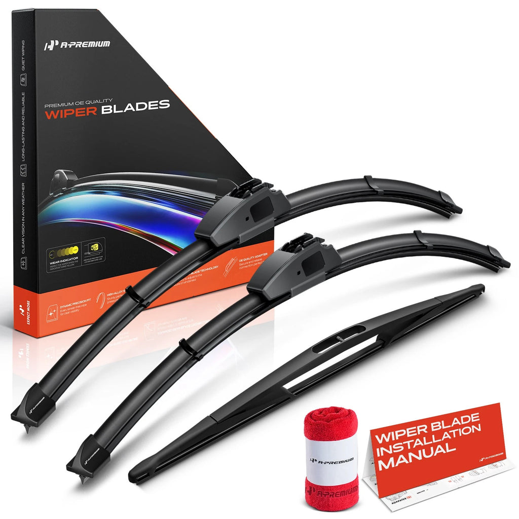 Set of 3 Windshield Wiper Blades for Ford Expedition (2009–2017)