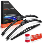 Set of 3 Windshield Wiper Blades for Ford Expedition (2009–2017)