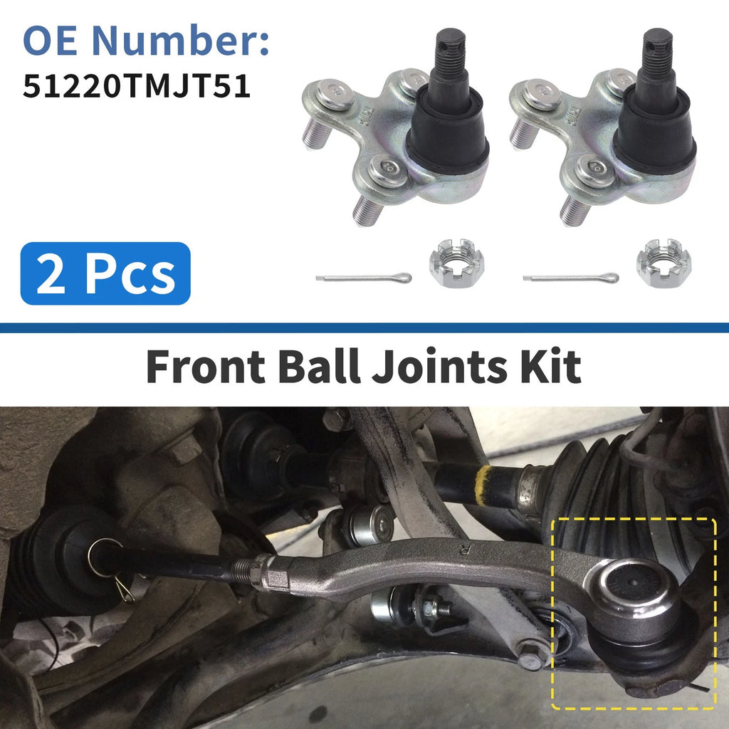 2 Pc Front Lower Ball Joints for Honda CR-V (2017–2022) No. 51220TMJT51