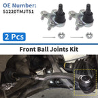 2 Pc Front Lower Ball Joints for Honda CR-V (2017–2022) No. 51220TMJT51