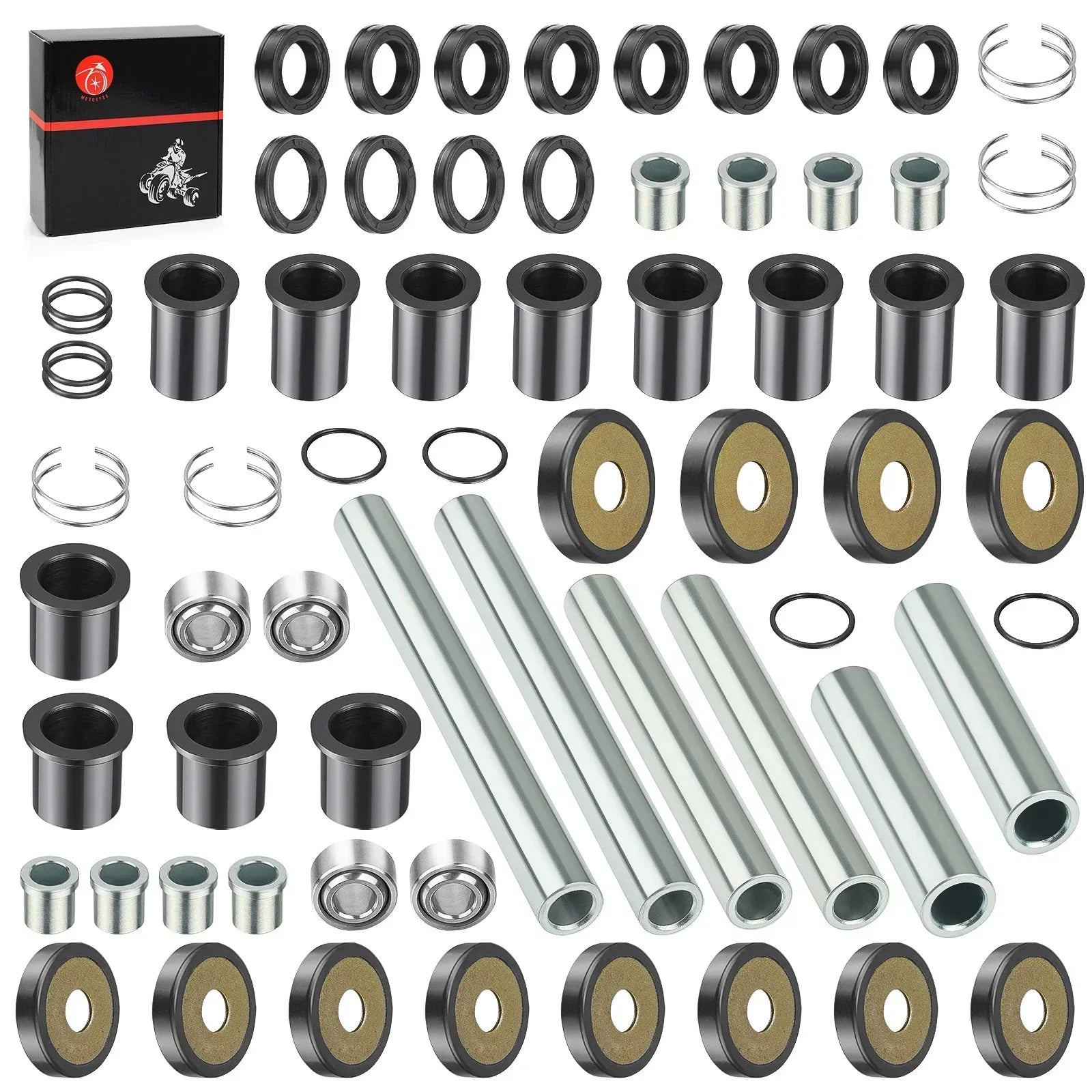 2 x Rear A-Arm Bushing Shaft Kit for Honda Rincon 680 4x4 TRX680 FA FGA (2006–2014)