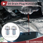 Set of 1 Oil Drain Plug for Mercedes-Benz C-Class E-Class GL-Class (No. 1119970330)