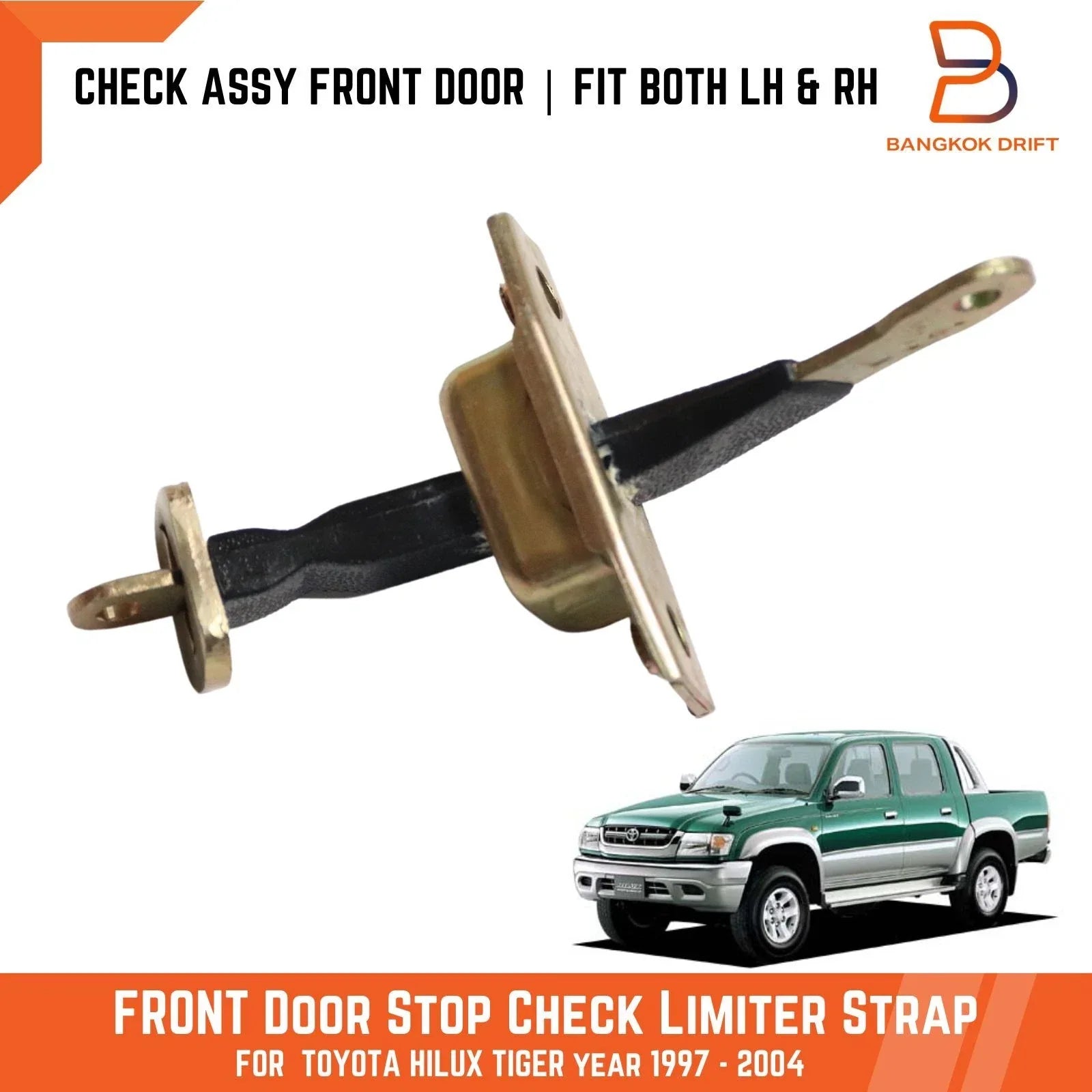 Front Door Check Strap Stop for Toyota Hilux LN167 LN147 KZN165 SR5 (97-05)