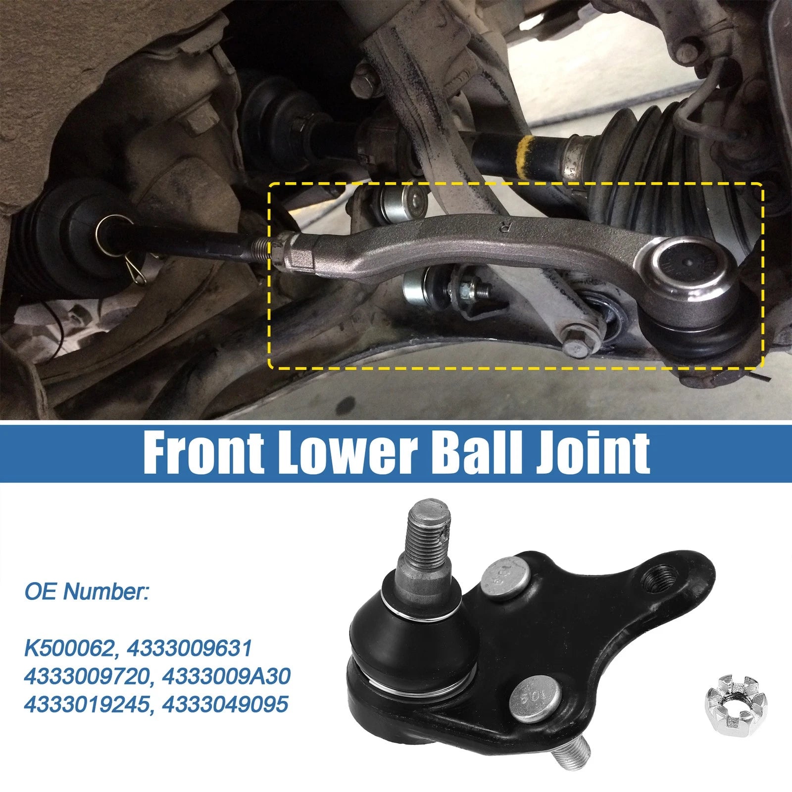 2X Outer Lower Ball Joint K50006 for Toyota RAV4 (2006–2018)