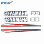 Top Cowling Sticker for Yamaha 9.9HP 2T (1990–1999) Anti-UV Graphics Kit
